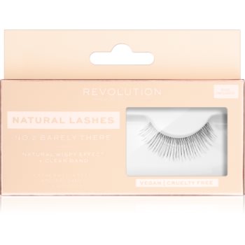 Makeup revolution false lashes natural pentru fixarea genelor