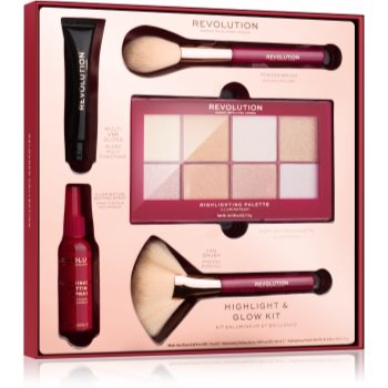 Makeup revolution highlight & glow set cadou (pentru femei)