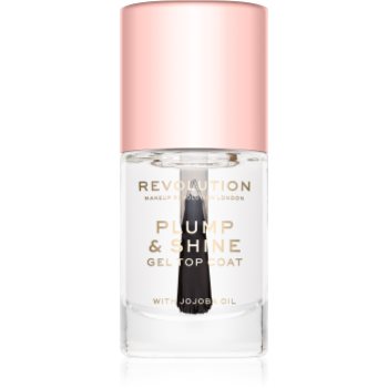 Makeup revolution plump & shine lac de unghii cu efect de gel translucid