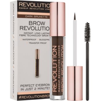 

Makeup Revolution Brow Revolution фіксуючий гель для брів відтінок Dark Brunette 3,8 гр