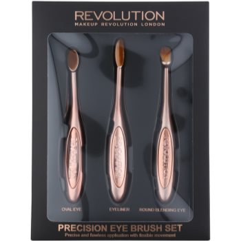 Makeup revolution pro precision brush set perii machiaj pentru ochi