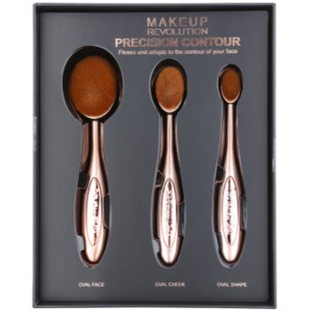 Makeup Revolution Pro Precision Brush set perii pentru contur poza