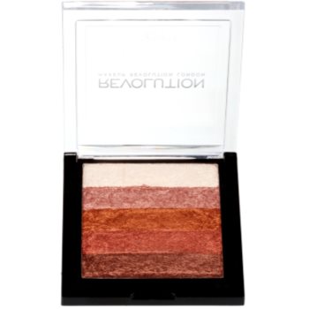 

Makeup Revolution Shimmer Brick бронзер та освітлювач 2 в 1 відтінок Rose Gold 7 гр