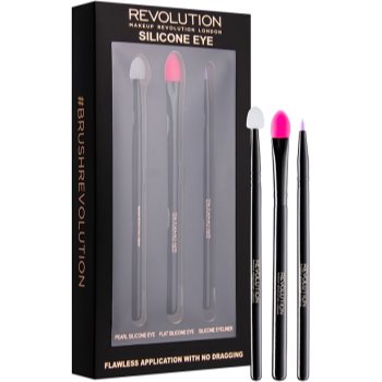 Makeup Revolution Silicone Eye set perii de silicon pentru ochi