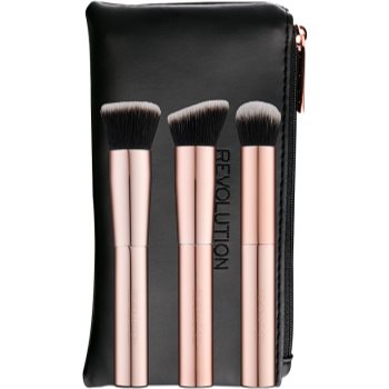 

Makeup Revolution Ultra Metals Go пензлики для контурування 3 кс