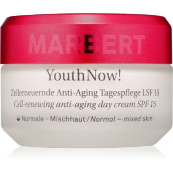 

Marbert Anti-Aging Care YouthNow! легкий денний крем проти зморшок для відновлення клітин шкіри SPF 15 50 мл