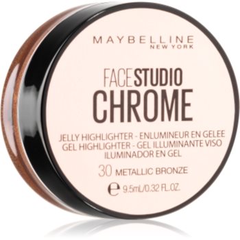 Maybelline face studio chrome jelly highlighter iluminator din gel