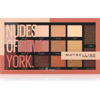 Maybelline Nudes Of New York paletă cu farduri de ochi