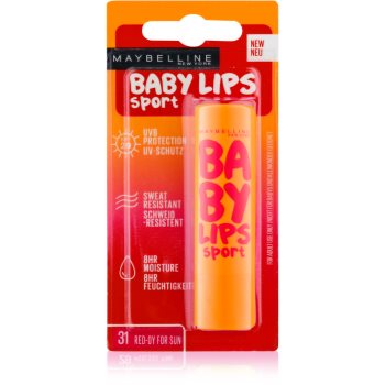 

Maybelline Baby Lips Sport зволожуючий бальзам для губ SPF 20 відтінок 31 Red-Dy for Sun 4,4 гр