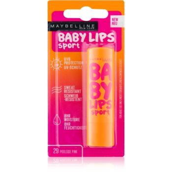 

Maybelline Baby Lips Sport зволожуючий бальзам для губ SPF 20 відтінок 29 Poolside Pink 4,4 гр