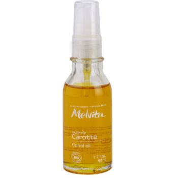 Melvita Huiles de Beauté Carotte zjemňující olej pro přirozené opálení na obličej a tělo 50 ml