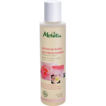Fotografie Melvita Nectar de Roses osvěžující micelární voda na obličej a oči 200 ml