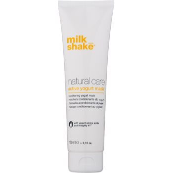 

Milk Shake Natural Care Yogurt зволожуюча йогуртова маска для натурального або фарбованого влосся 150 мл