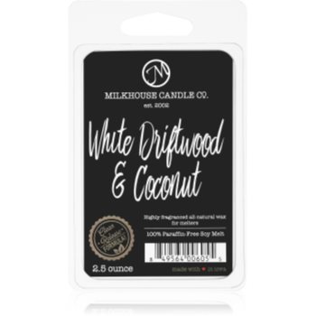 Milkhouse candle co. creamery white driftwood & coconut ceară pentru aromatizator