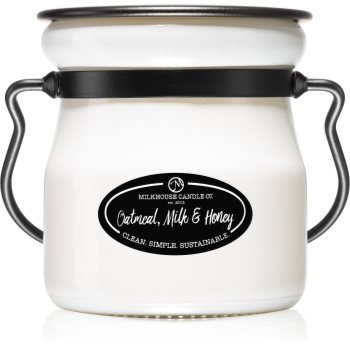 Milkhouse candle co. creamery oatmeal, milk & honey lumânare parfumată cream jar