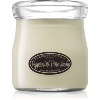 Milkhouse candle co. creamery peppermint pine needle lumânare parfumată cream jar