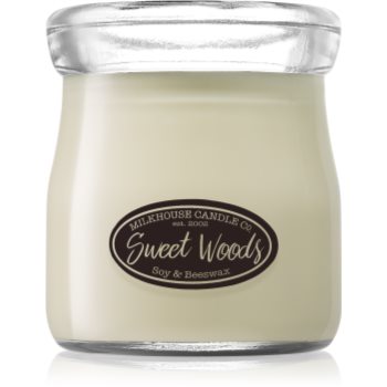 Milkhouse candle co. creamery sweet woods lumânare parfumată cream jar
