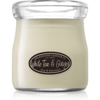 Milkhouse candle co. creamery white tea & ginger lumânare parfumată cream jar