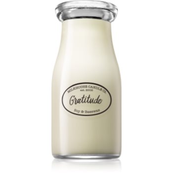 Milkhouse candle co. creamery gratitude lumânare parfumată milkbottle