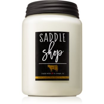 Milkhouse Candle Co. Farmhouse Saddle Shop lumânare parfumată Mason Jar