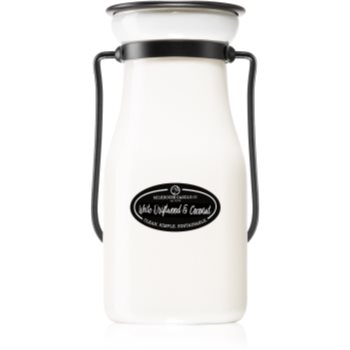 Milkhouse Candle Co. Creamery White Driftwood & Coconut lumânare parfumată Milkbottle