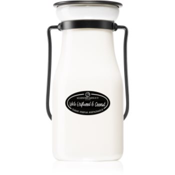 Milkhouse Candle Co. Creamery White Driftwood & Coconut lumânare parfumată Milkbottle