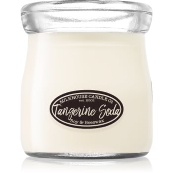 Milkhouse candle co. creamery tangerine soda lumânare parfumată cream jar