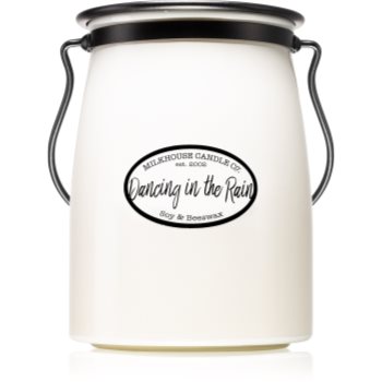 Milkhouse candle co. creamery dancing in the rain lumânare parfumată butter jar