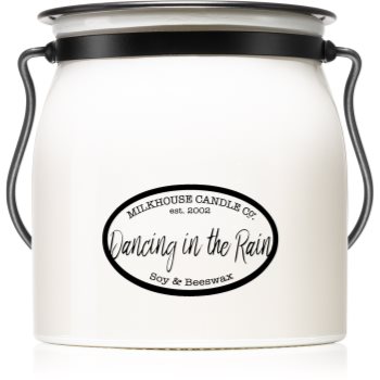 Milkhouse candle co. creamery dancing in the rain lumânare parfumată butter jar