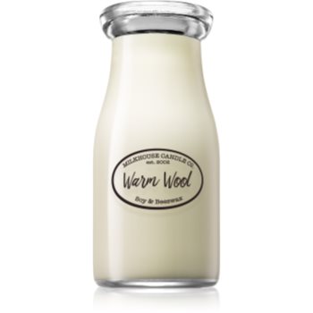 Milkhouse Candle Co. Creamery Warm Wool lumânare parfumată Milkbottle