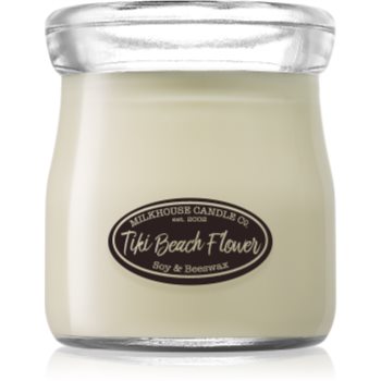 Milkhouse Candle Co. Creamery Tiki Beach Flower lumânare parfumată Cream Jar