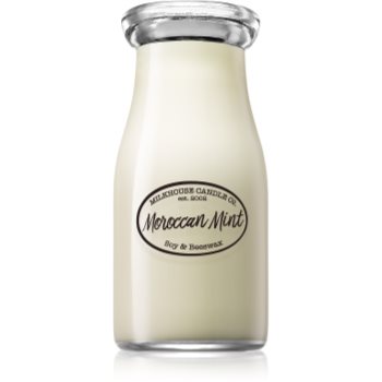 Milkhouse Candle Co. Creamery Moroccan Mint lumânare parfumată Milkbottle