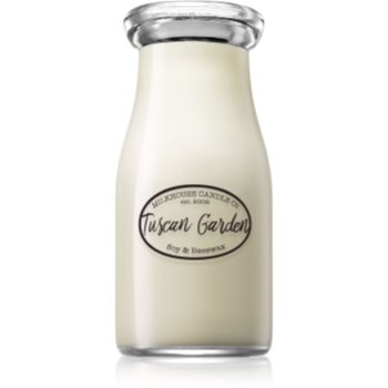 Milkhouse candle co. creamery tuscan garden lumânare parfumată milkbottle