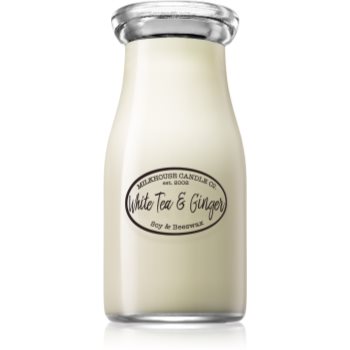 Milkhouse Candle Co. Creamery White Tea & Ginger lumânare parfumată Milkbottle