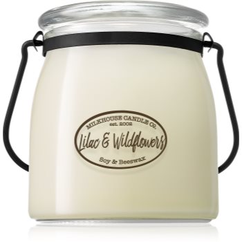 Milkhouse candle co. creamery lilac & wildflowers lumânare parfumată butter jar