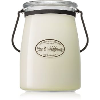 Milkhouse candle co. creamery lilac & wildflowers lumânare parfumată butter jar