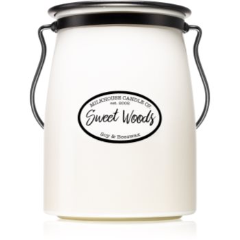 Milkhouse candle co. creamery sweet woods lumânare parfumată butter jar