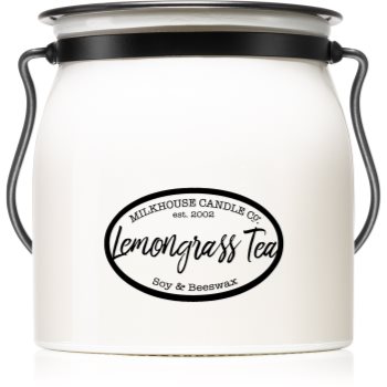 Milkhouse candle co. creamery lemongrass tea lumânare parfumată butter jar