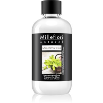 Millefiori Natural White Mint & Tonka reumplere în aroma difuzoarelor