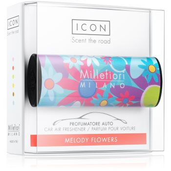 Millefiori icon melody flowers parfum pentru masina cuori & fuori