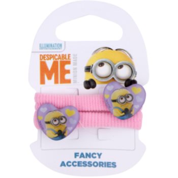

Minions Accessories Dave гумки для волосся у формі серця від 3 років 2 кс