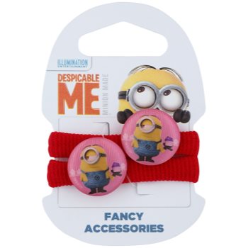 

Minions Accessories Stuart гумки для волосся від 3 років (Red) 2 кс