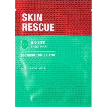 Missha For Men Skin Rescue mască textilă calmantă pentru barbati