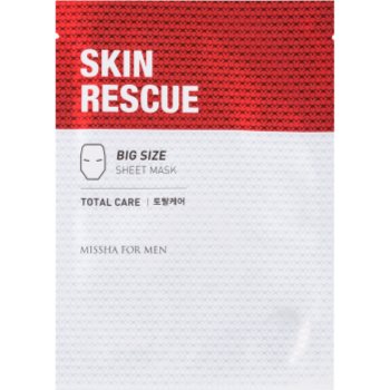 Missha For Men Skin Rescue mască textilă cu efect antirid pentru barbati