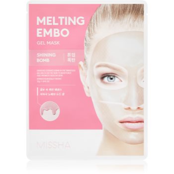 Missha melting embo shining bomb mască intensă cu hidrogel pentru o piele mai luminoasa