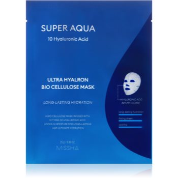 Missha super aqua 10 hyaluronic acid masca de celule cu efect hidrantant si hranitor