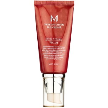 Missha m perfect cover crema bb cu o protectie uv ridicata