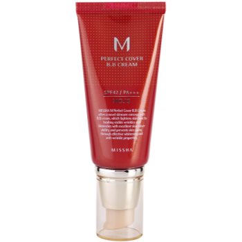 Missha M Perfect Cover BB krém s vysokou UV ochranou odstín No. 13 Bright Beige SPF42/PA+++ 50 ml