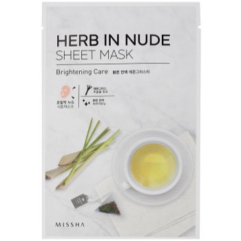 

Missha Herb in Nude тканинна маска для обличчя з роз'яснюючим ефектом 23 гр