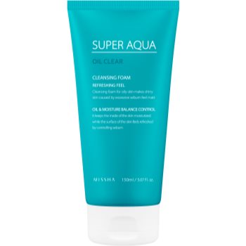

Missha Super Aqua Oil Clear освіжаюча очищаюча пінка 150 мл